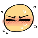 Blobflustered emoji