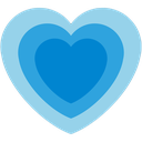 BlueHeartPulse emoji