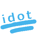 3639_Idiot_Blue emoji