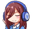 Nakano_Miku_HeadBang_Dance_Music emoji