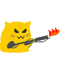 FlamethrowerCatAnimated emoji