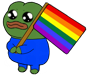 6087pepelgbtqflag emoji