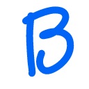 6518blueletterb emoji