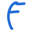 5796blueletterf emoji