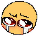 BlushCry emoji