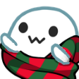 BlobGhostHugScarf emoji