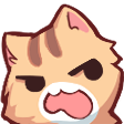 CatAnnoyedStare emoji