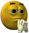 Think emoji