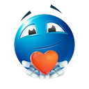 eyblueheart emoji