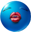 eybluekiss emoji