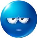 eybluepeeved emoji