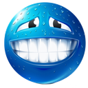 eybluescaredsmile emoji