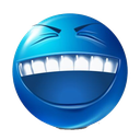 bluelaugh emoji