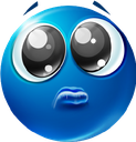 eybluepleading emoji