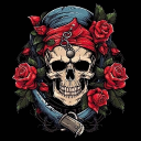 Red Rose Pirates Discord Server Logo