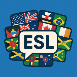 English Second Language Discord Server Logo