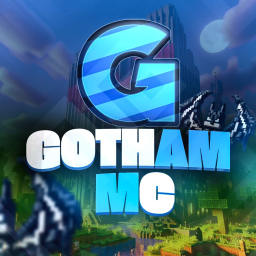 ☆ Gotham City Minecraft Server ☆ Bedrock ☆ Java ☆ Semi-Anarquia ☆ PvP ☆ Survival Discord Server Logo