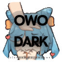 OwO Dark 🖤 .gg/owodark Discord Server Logo