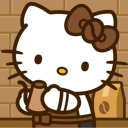Sanrio Cafe 🥧 Stickers ☕ Emotes 🍵 Hello Kitty 🥐 Giveaways 🥮 GUILDS Discord Server Logo