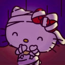 Sanrio Cafe 🎃 Stickers 🕷 Emotes 👻 Hello Kitty 🕸 Giveaways Discord Server Logo