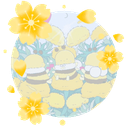 HAPPY BEES 🐝 Discord Server Logo