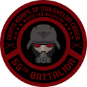 The Death Korps of Malevelon Creek (55th Hell Battalion) Discord Server Logo