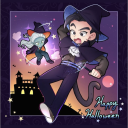 ✩°。⋆⸜ ✮ 𝕍ᴏᴄᴀᴛɪᴏɴ 𝐒. ║  ℍalloween 𝔼vent 🎃 Discord Server Logo