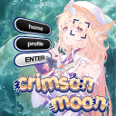 ೀ゛ Crimson Moon 🌊 ◞ gaming◞ social◞ Latam & Esp Discord Server Logo