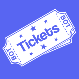 Tickets Support Discord Server Logo