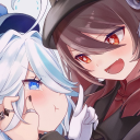 Hu Tao & Furina Mains Discord Server Logo
