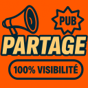 📢 PartageTonServeur - Recrute Staff Discord Server Logo