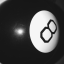 black 🎱 Discord Server Logo