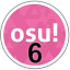 6 Digit osu! Server Discord Server Logo