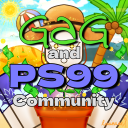 Grow a Garden and Pet Simulator 99 Community Discord Server Logo